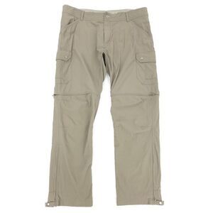 KUHL Renegade Cargo Convertible Hiking Utility Pant Mens 40x32 Khaki Gorpcore